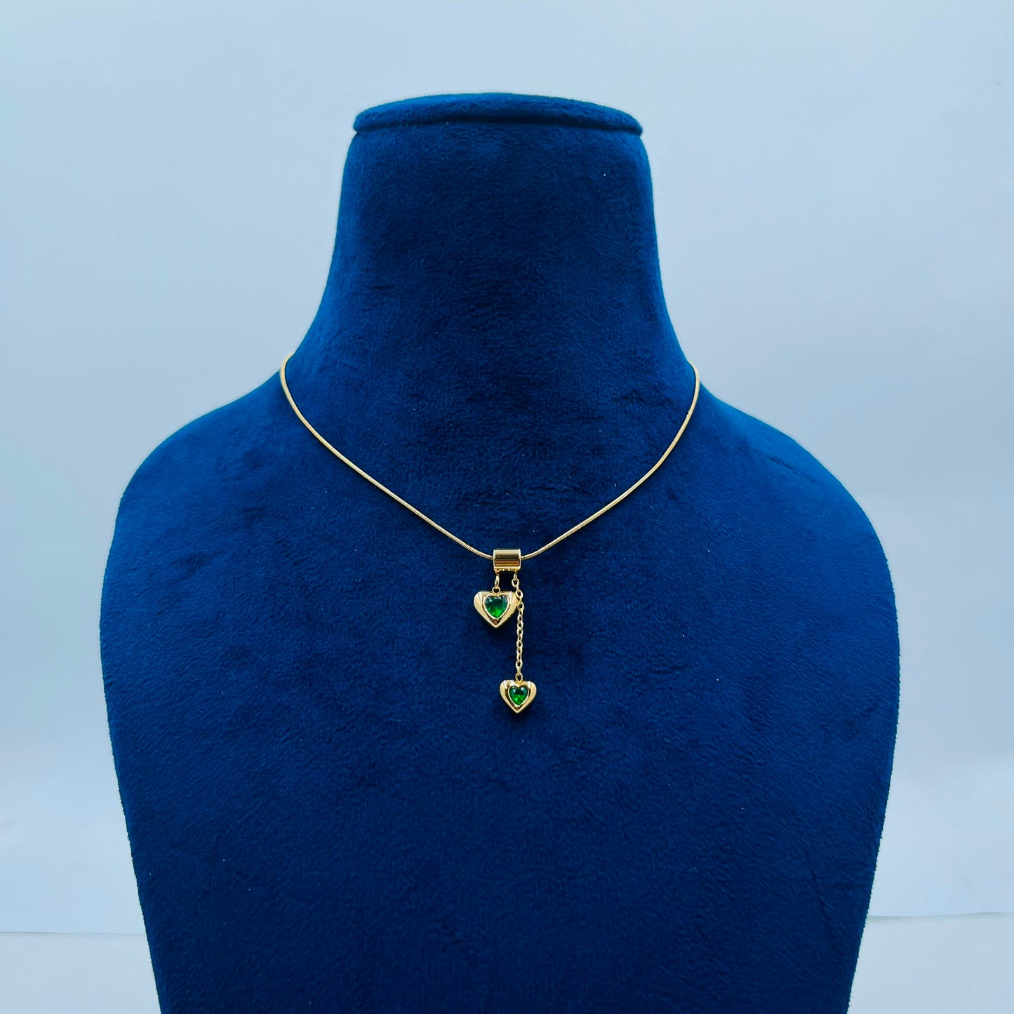 Green Heart Necklace