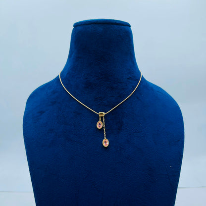 Pink Stone  Necklace