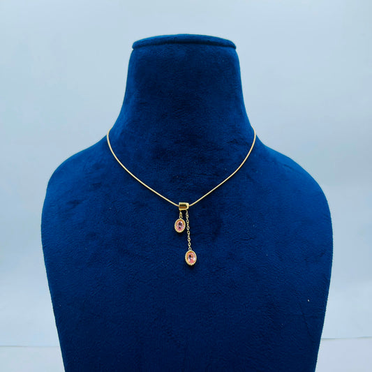 Pink Stone  Necklace