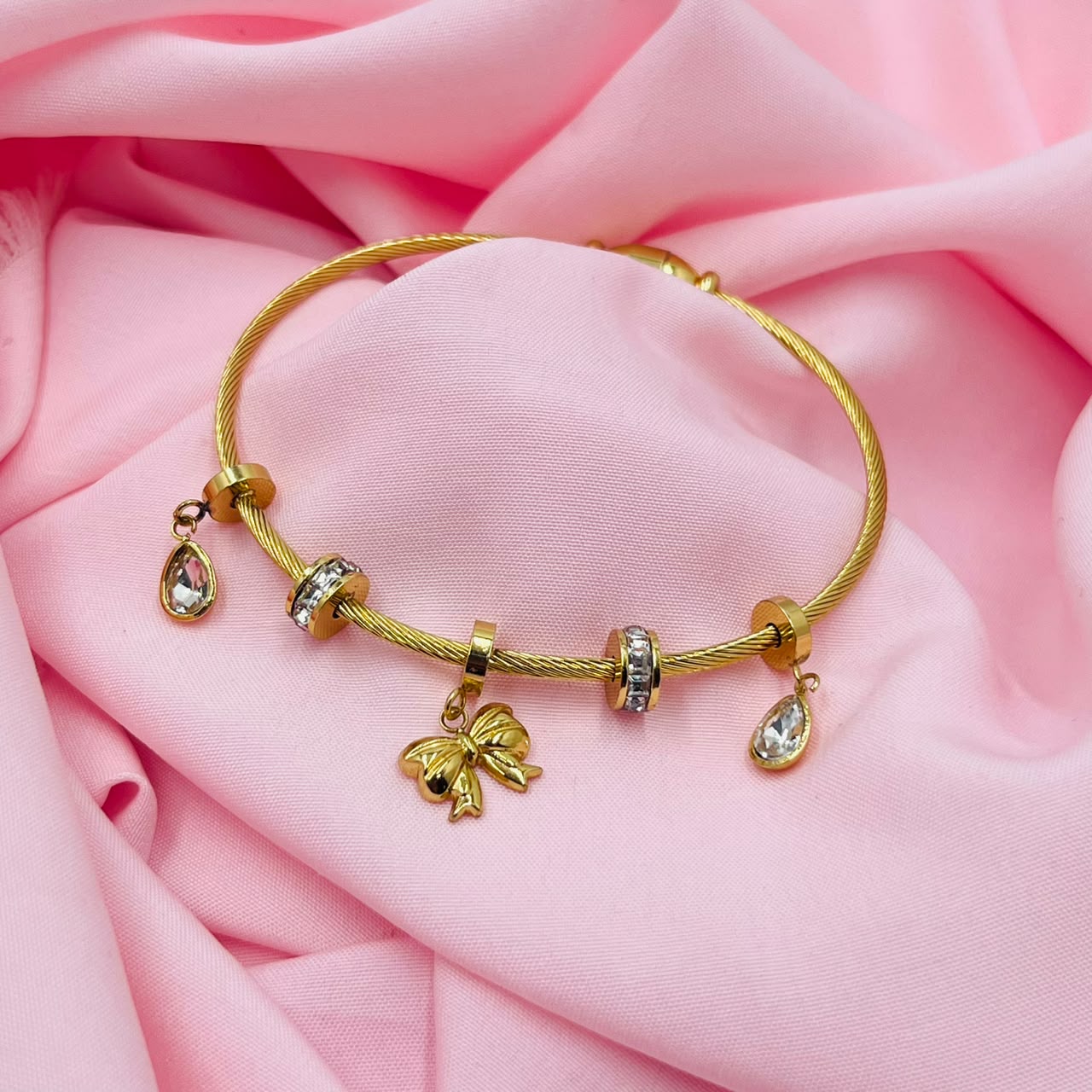 Bow  Charm Bracelet