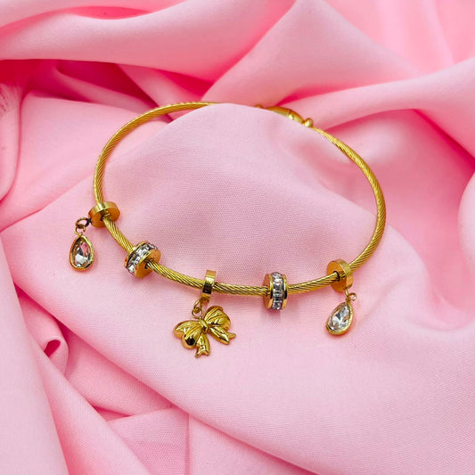 Bow  Charm Bracelet