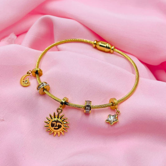 Sun Charm  Bracelet