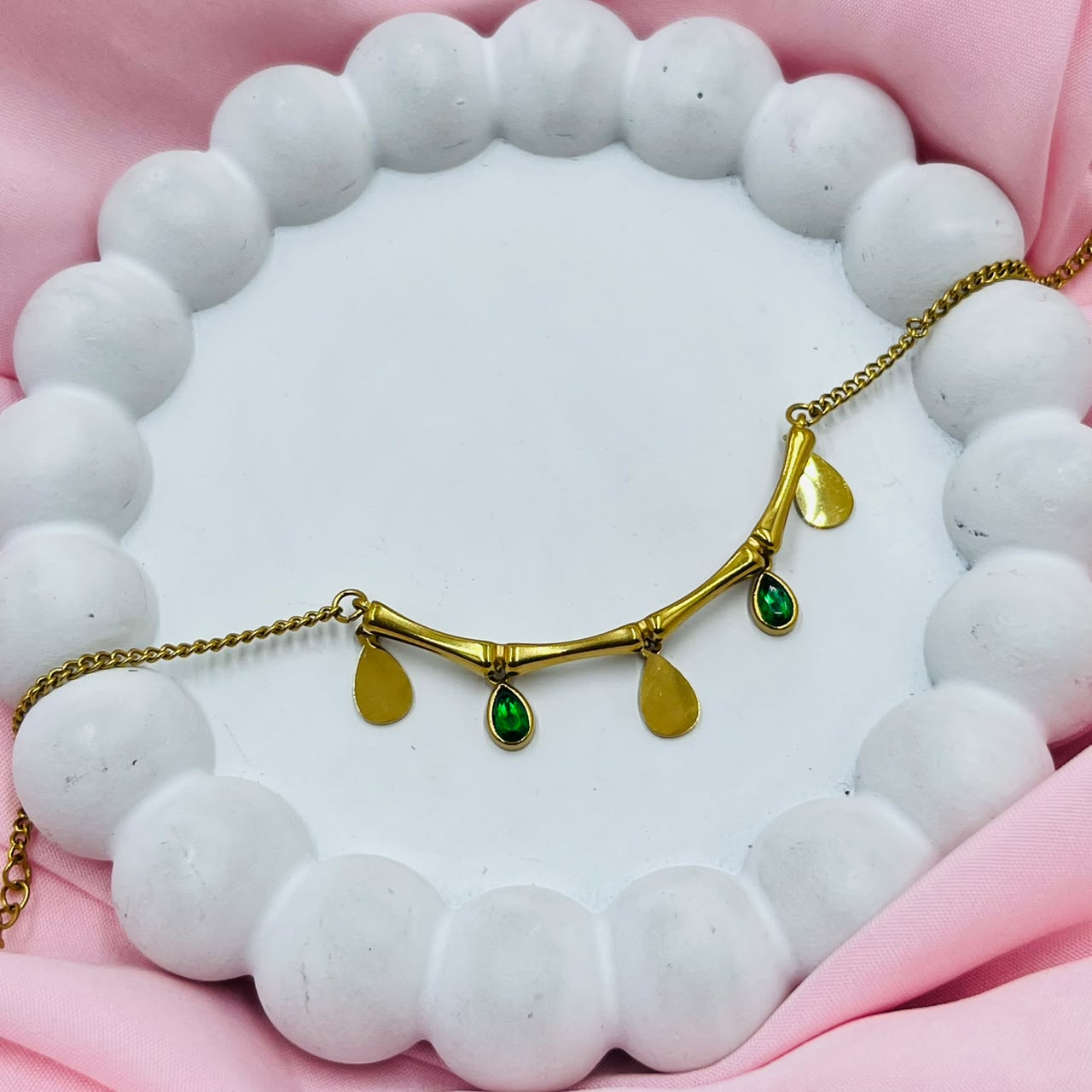 Emerald Drop Bracelet