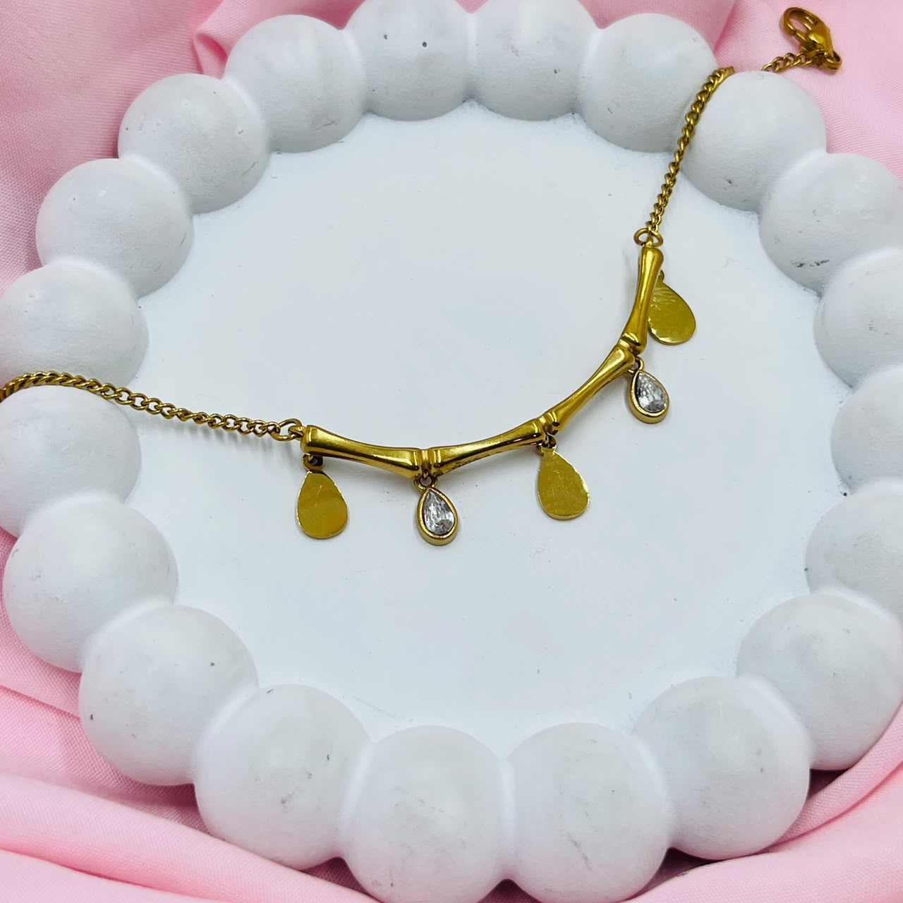 Golden Dew Drop Bracelet
