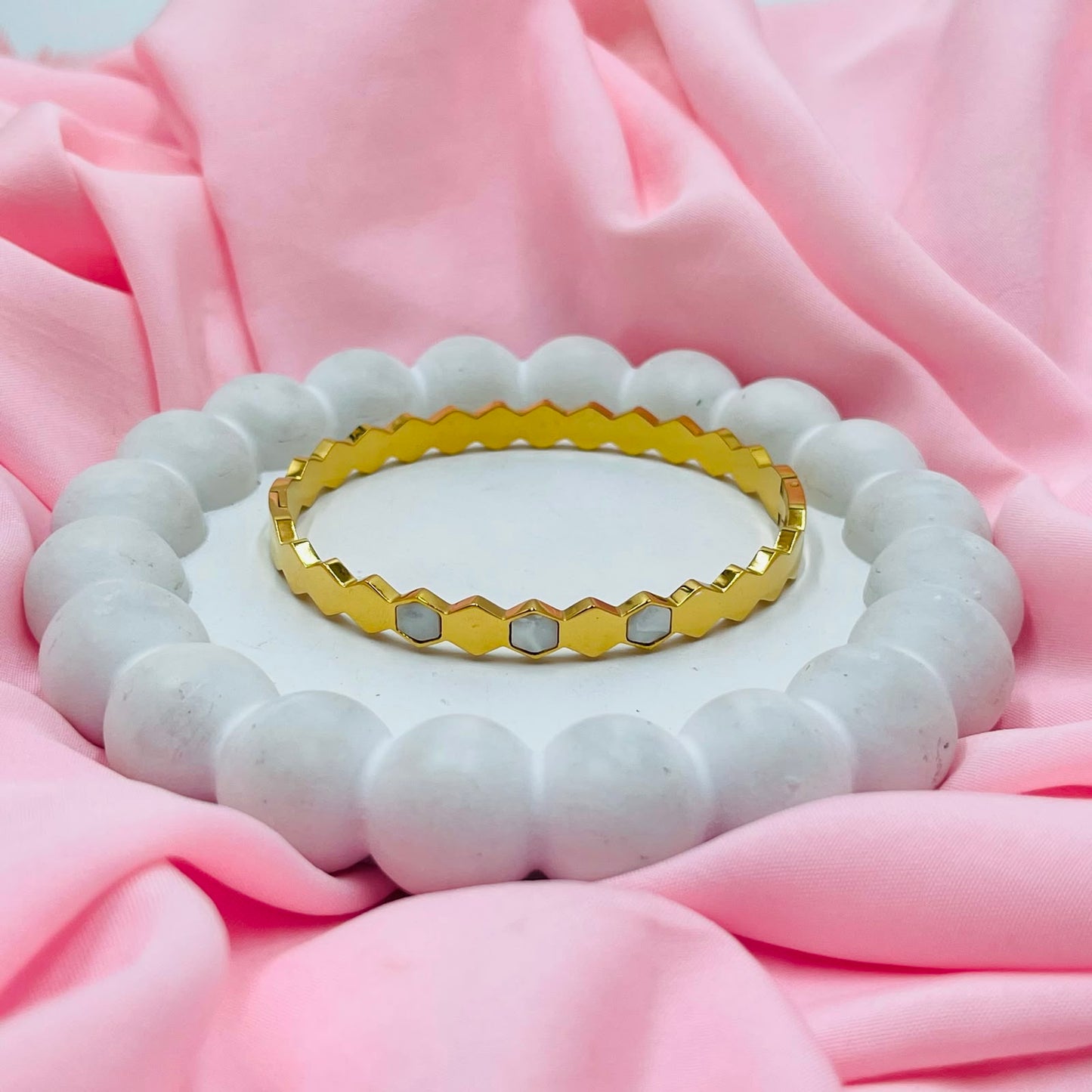 Honeycomb bracelet