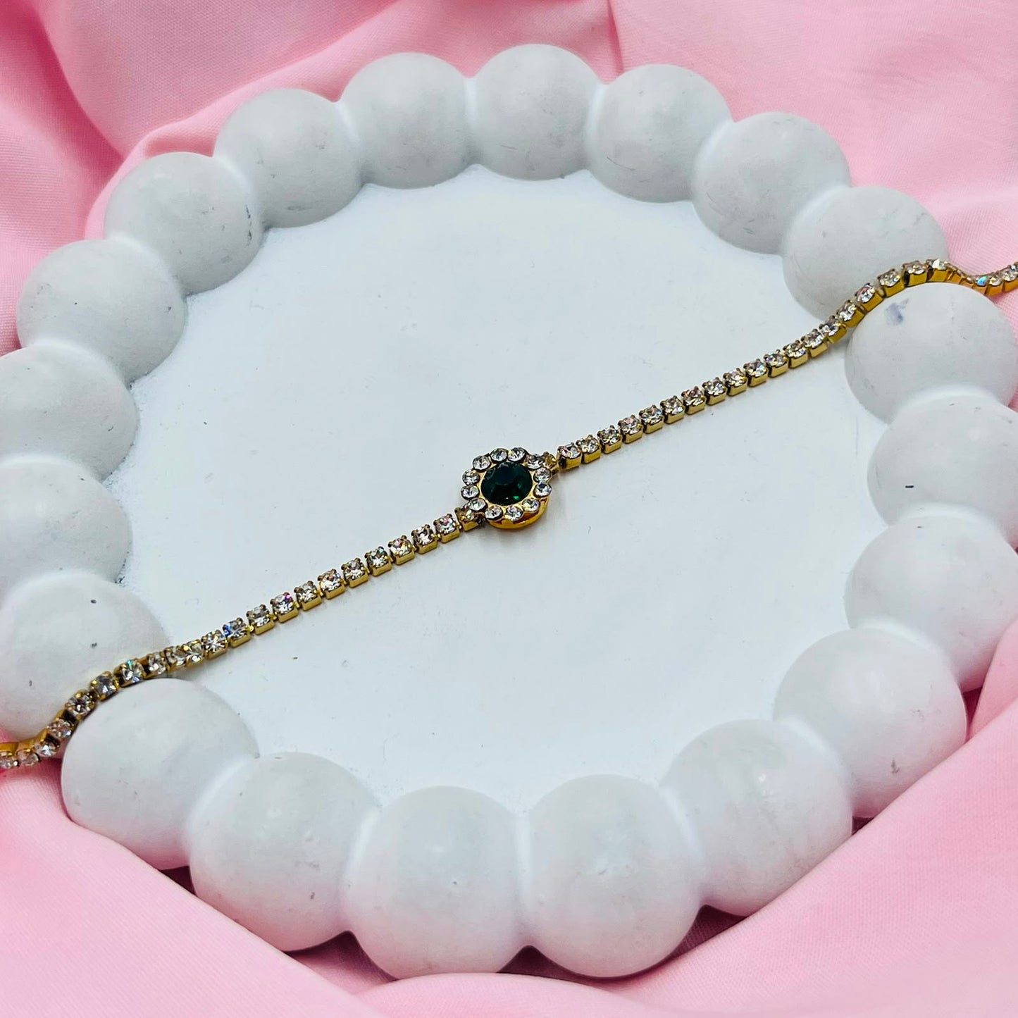 Green  Stone Bracelet