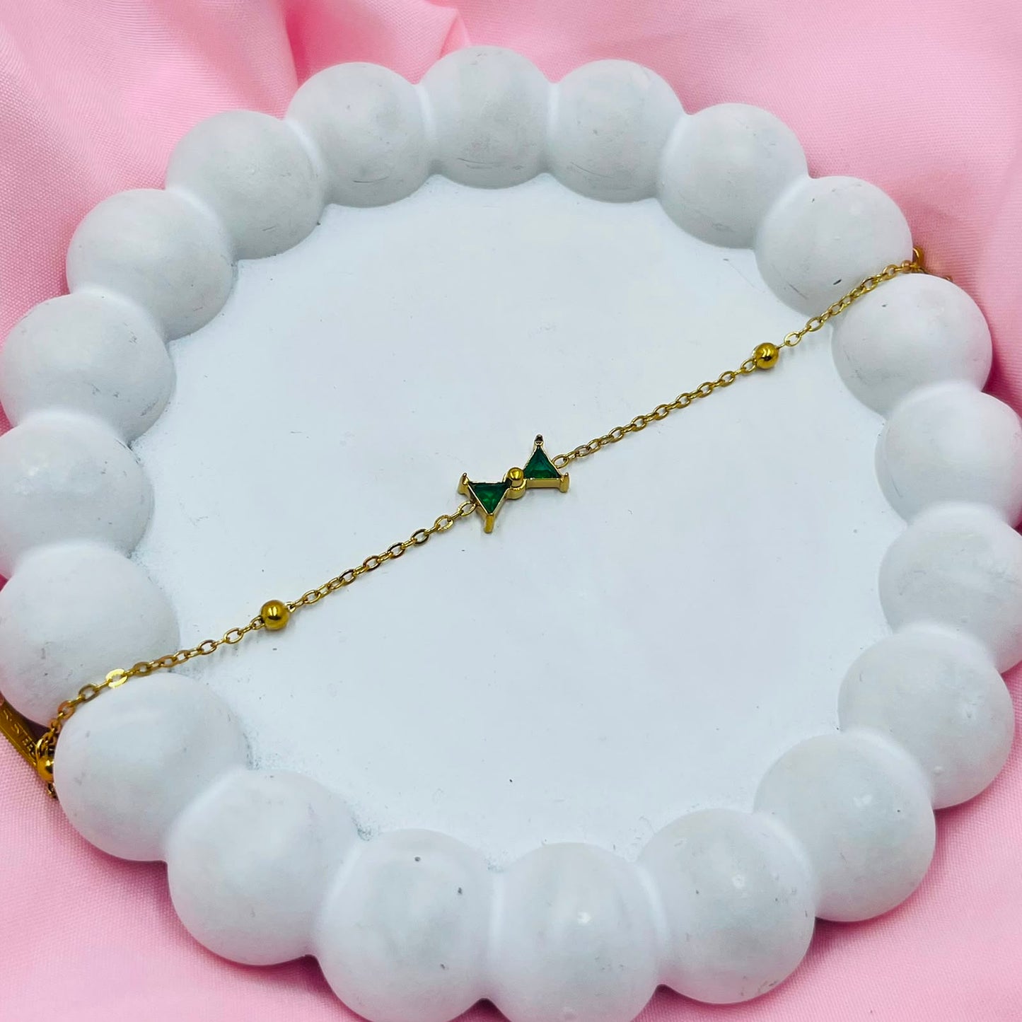 Green Bow Bracelet