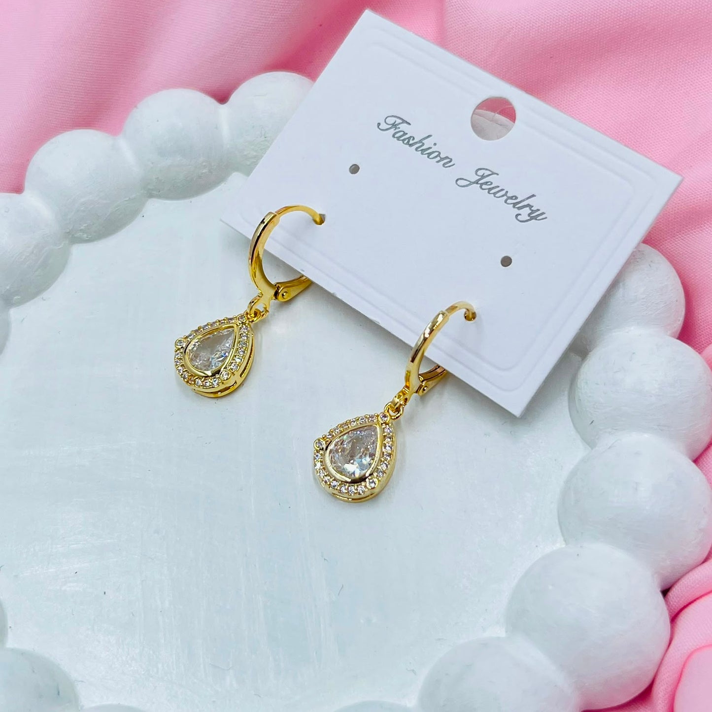 Crystal Teardrop Earrings