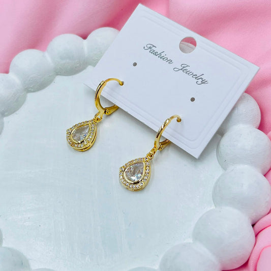 Crystal Teardrop Earrings
