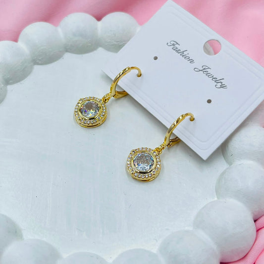 Gold Ocean Earrings
