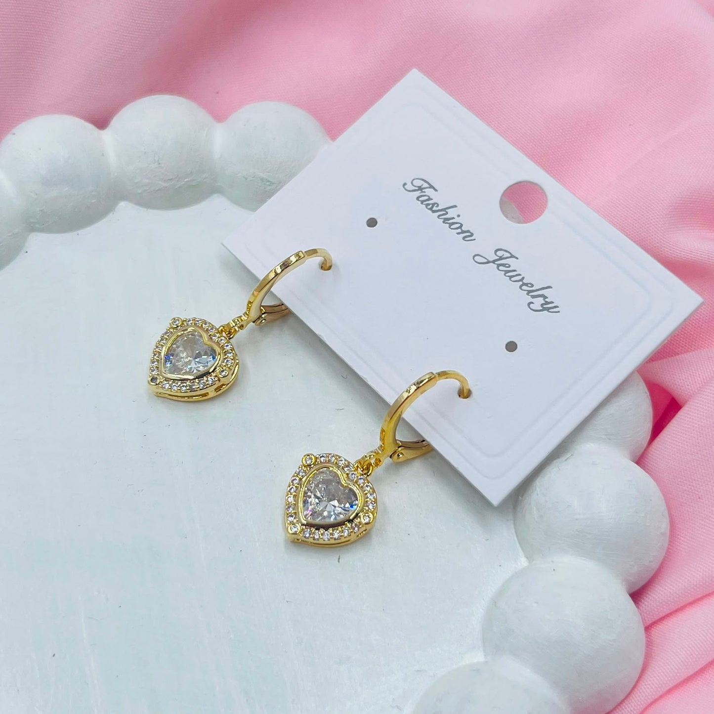 Heart Halo  Earrings