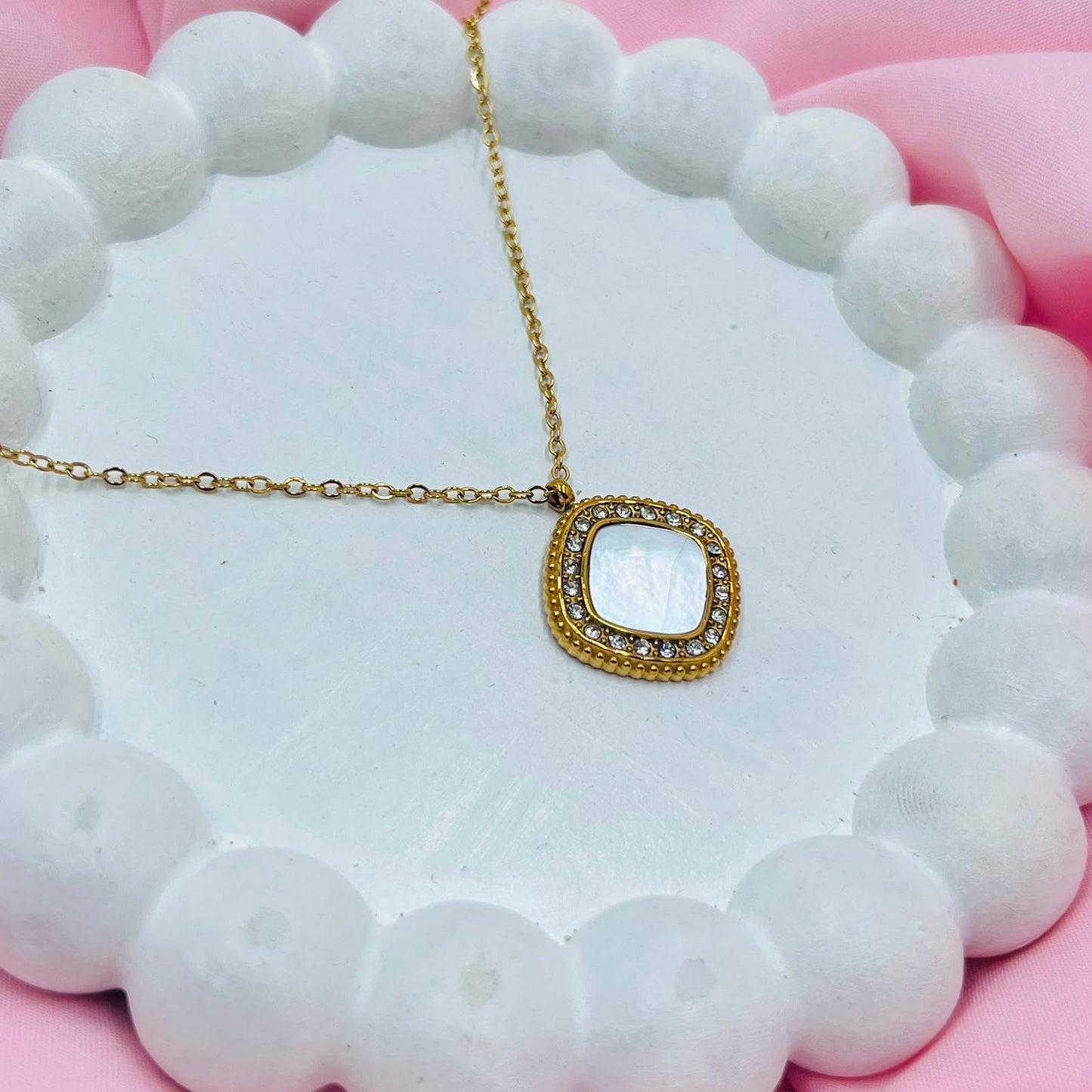 Ivory Squircle Necklace