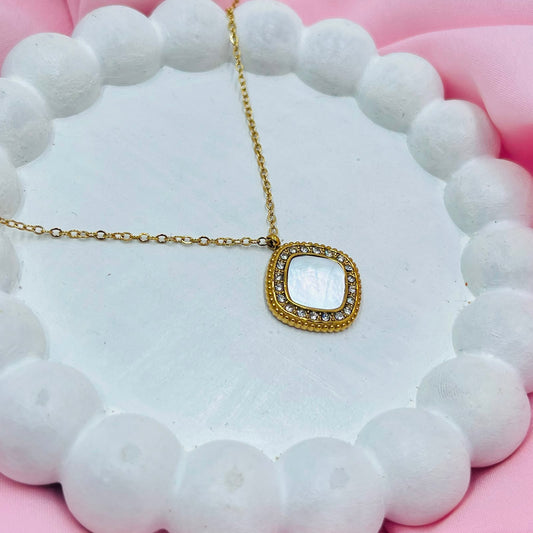 Ivory Squircle Necklace