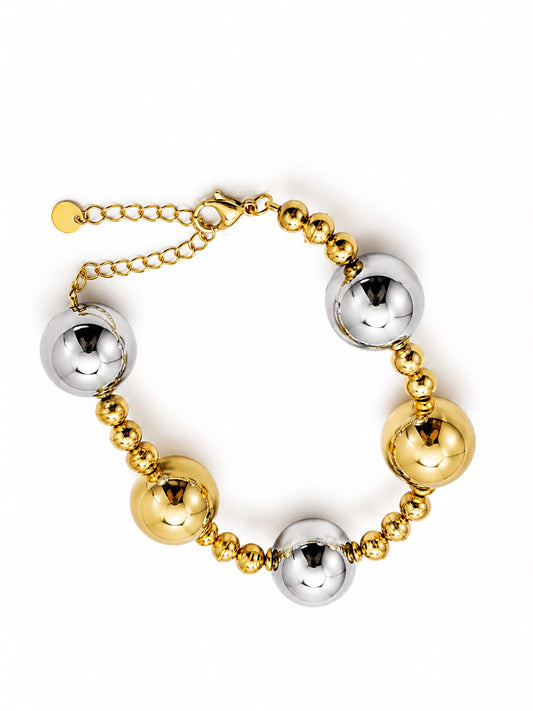 Elite Gold Pearl Bracelet