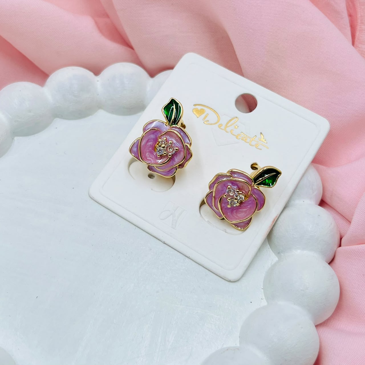 Golden Charm Hoops