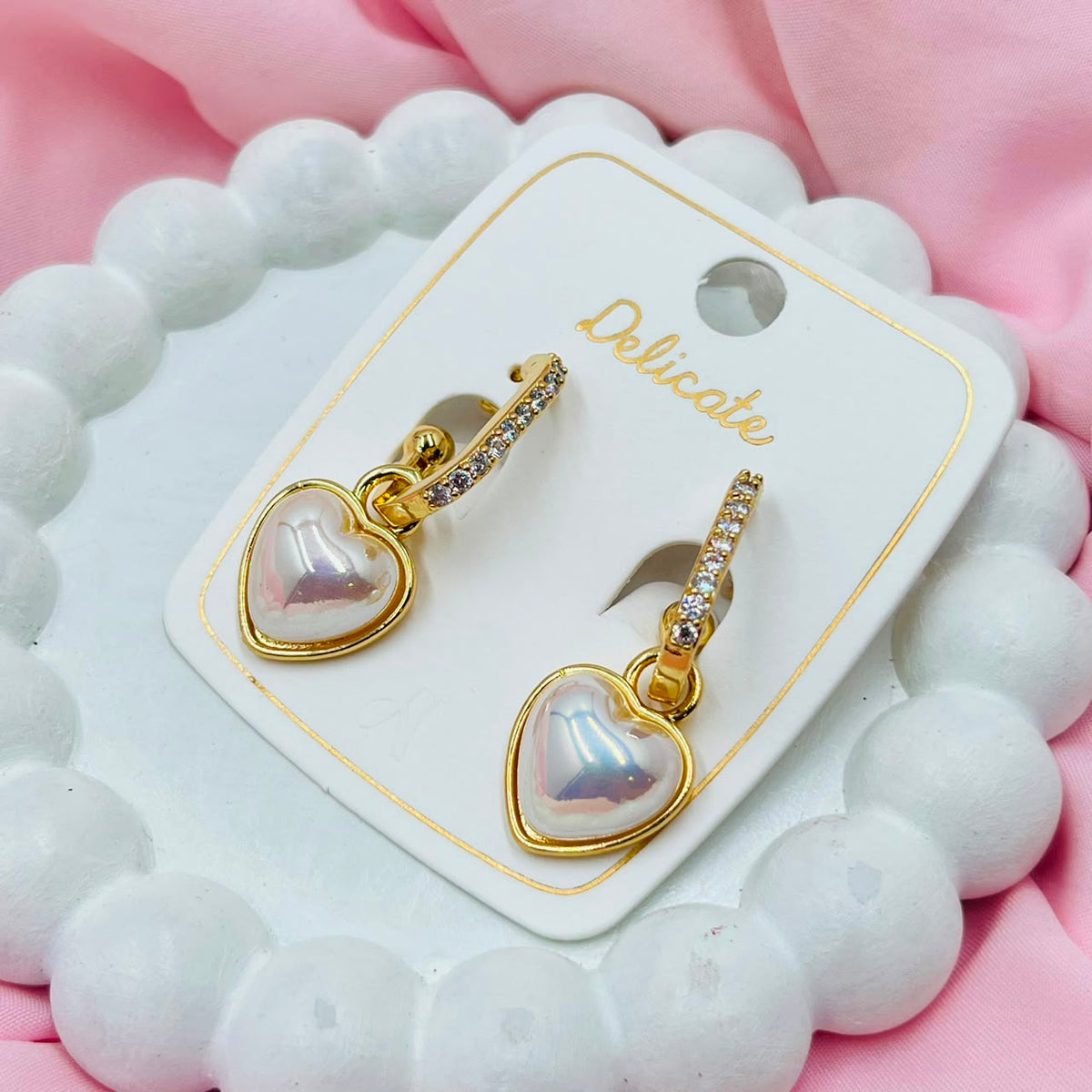 Golden Heart Earrings