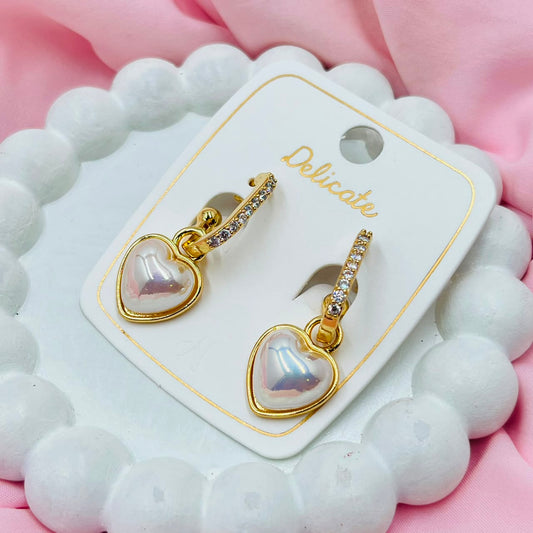 Golden Heart Earrings