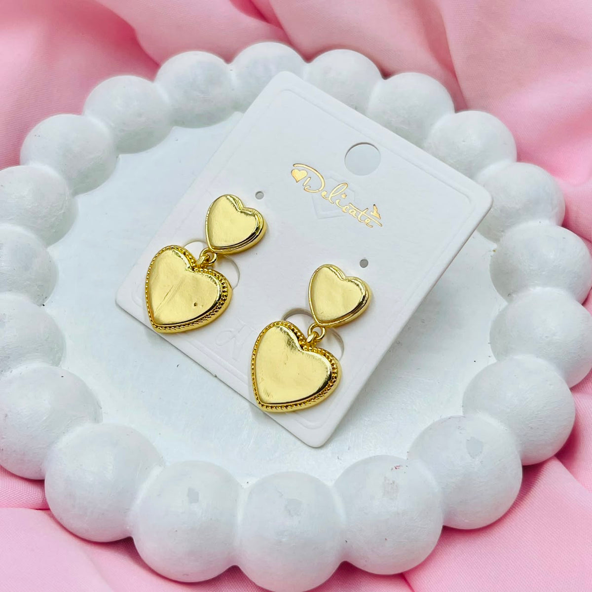Golden Heart Earrings