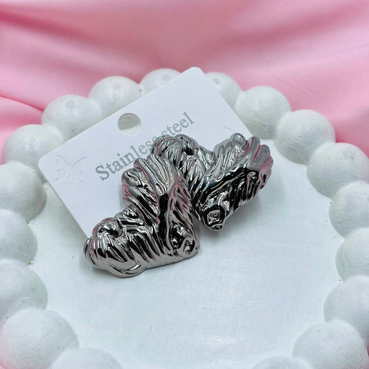 Silver Heart Earrings