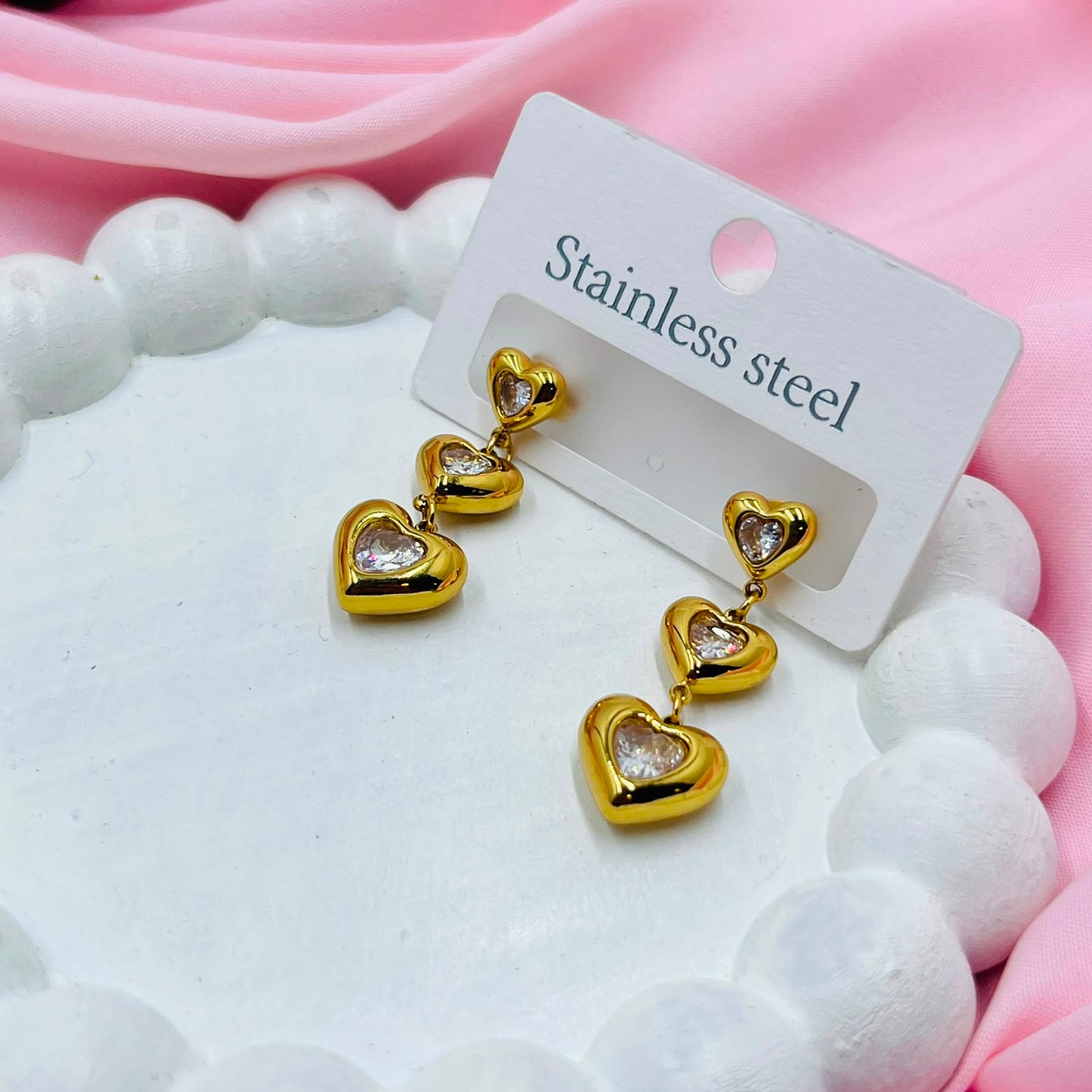 Floral Heart Earrings