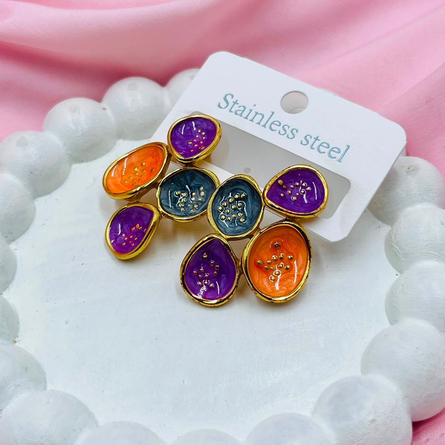 Gloomy Celeste Studs