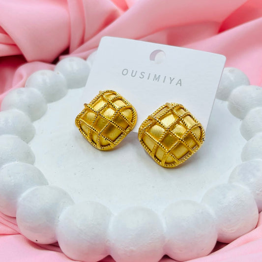 Gold Cage Earrings