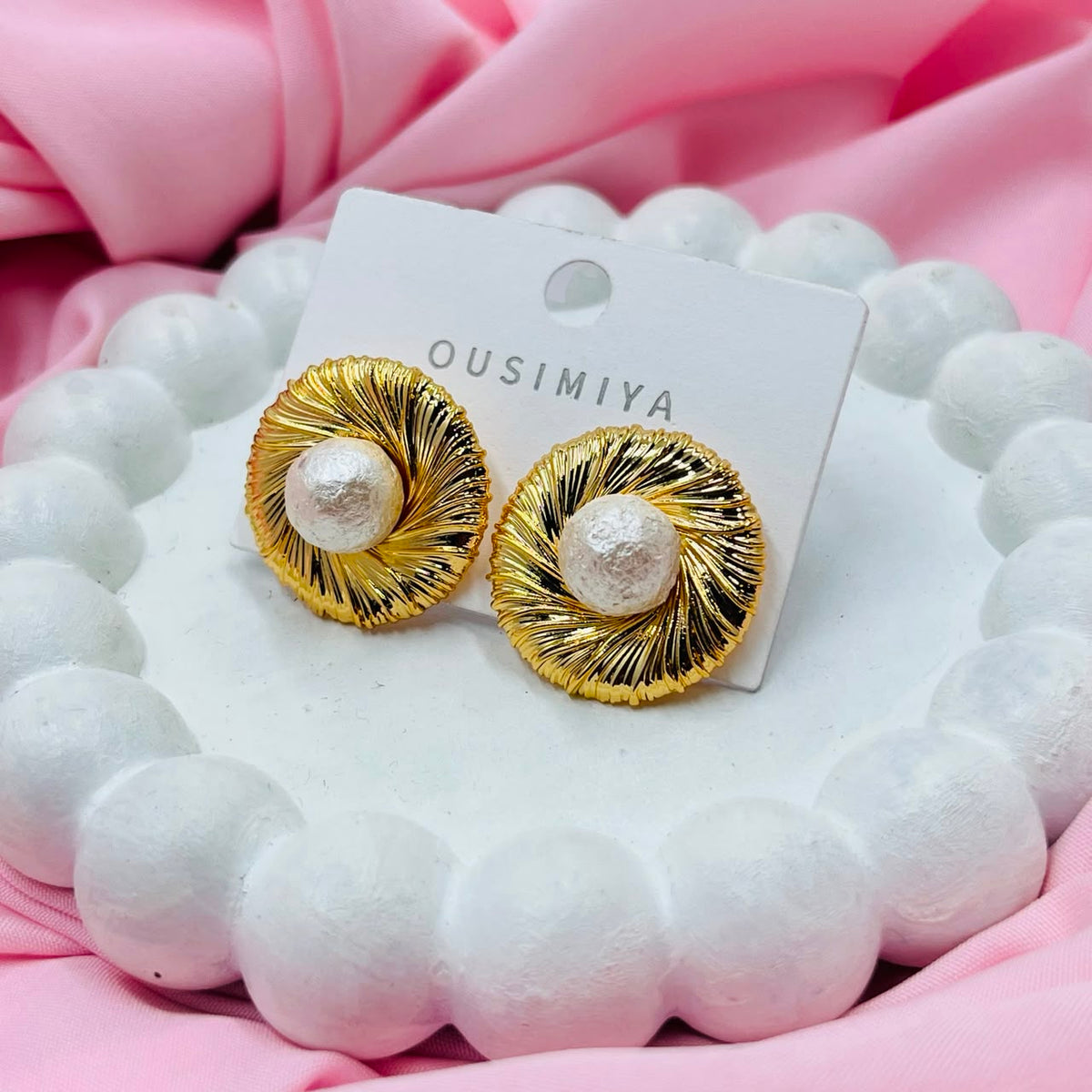 Floral Pearl Earrings