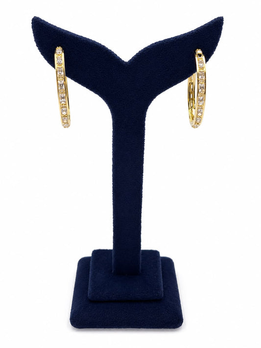 Classic Studded Hoops