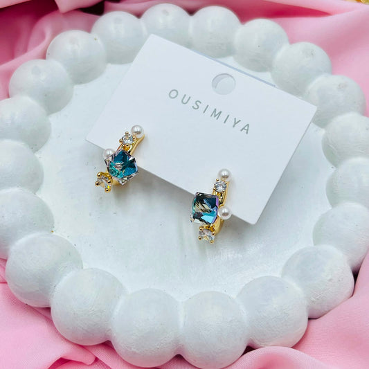 Violet Pearl Earrings