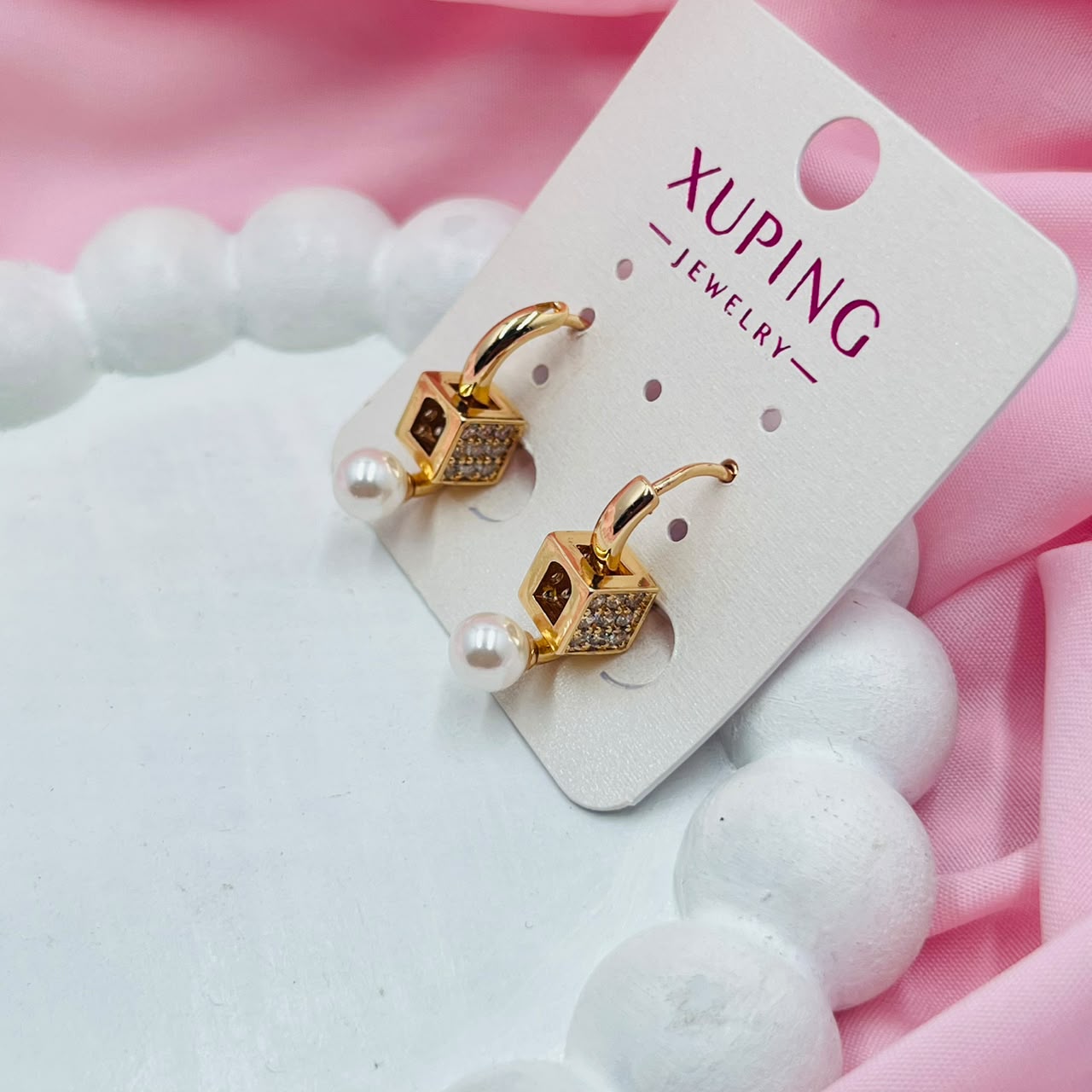 Pearl Drops Earrings- XUPING