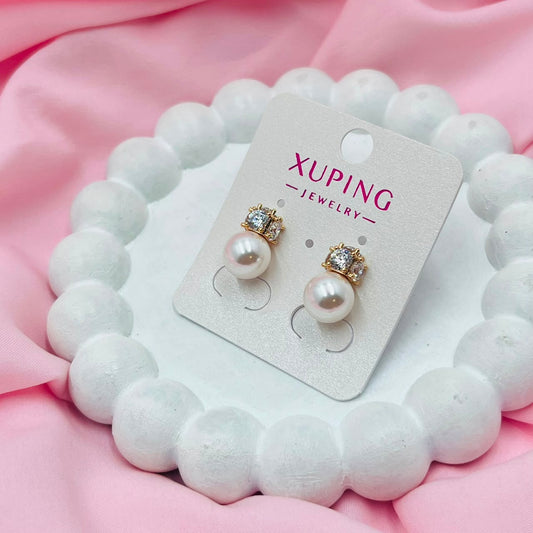 Cz and pearl Earrings- XUPING
