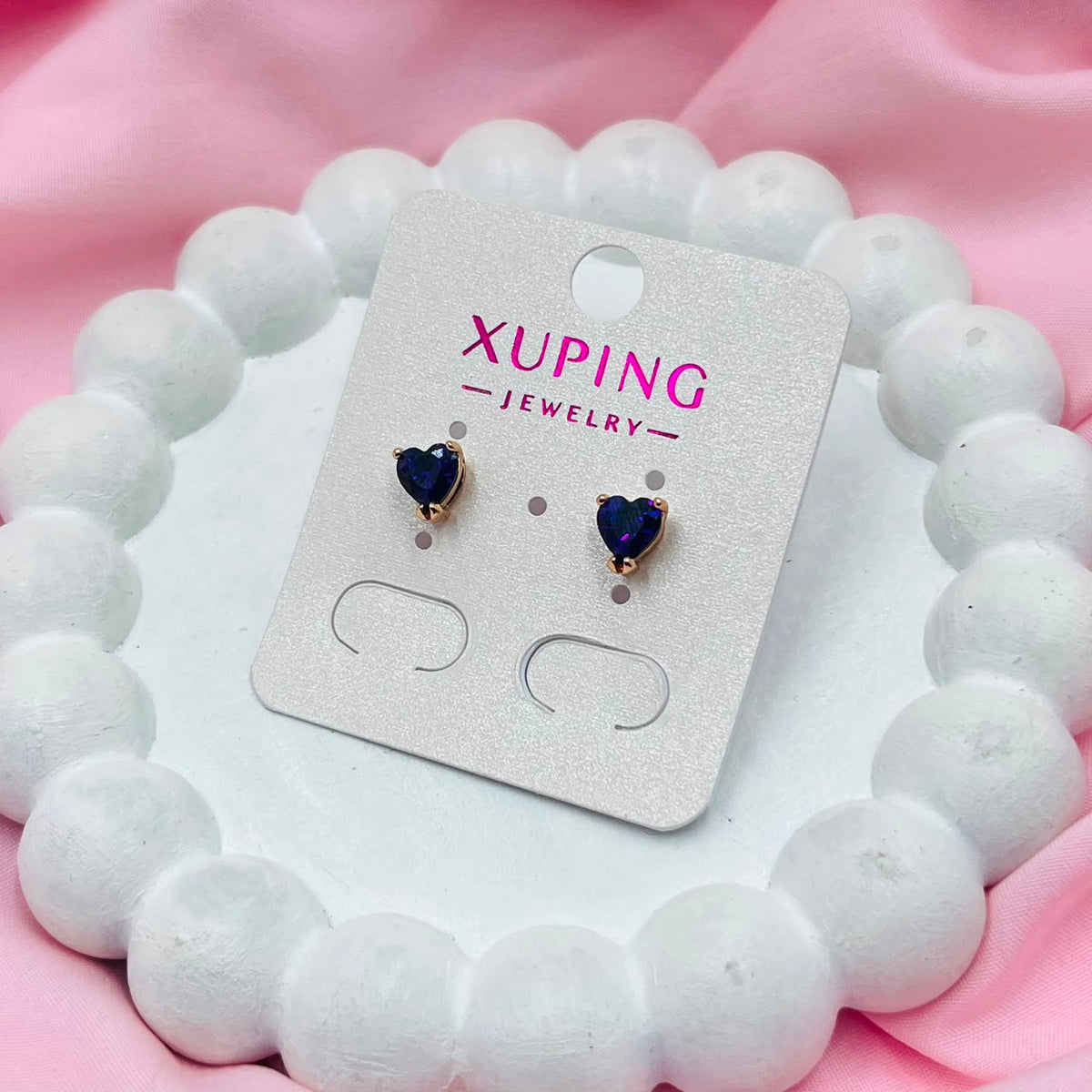 Heart Shape Studs Earrings- XUPING