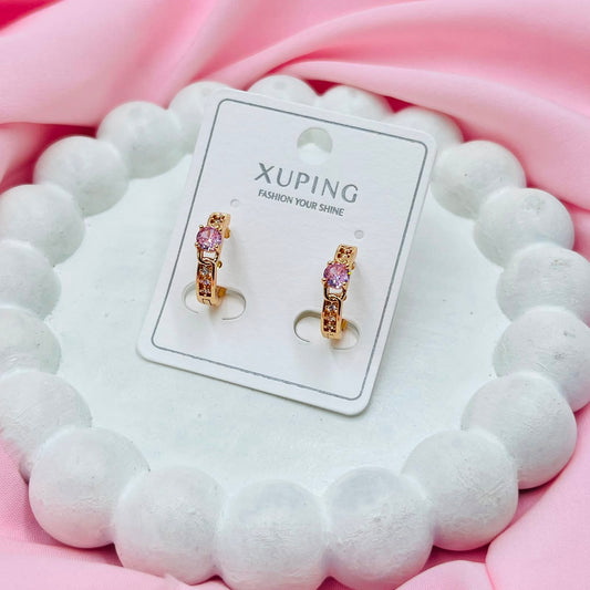 Pink Quiet Glow Earrings - XUPING