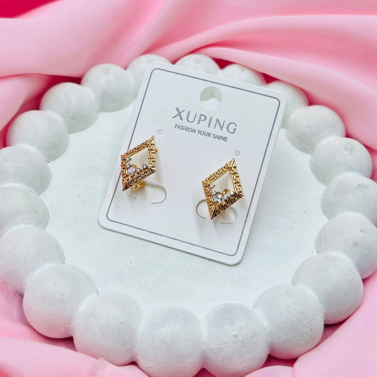 Golden Veil Earrings - XUPING