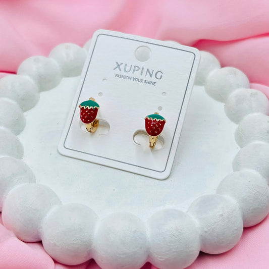 Strawberry  Earrings- XUPING