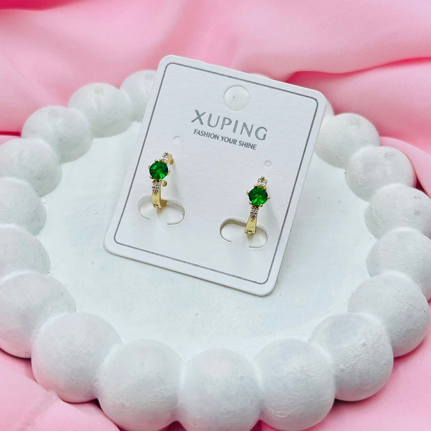 Green  Stone Earrings - XUPING