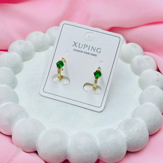 Green  Stone Earrings - XUPING
