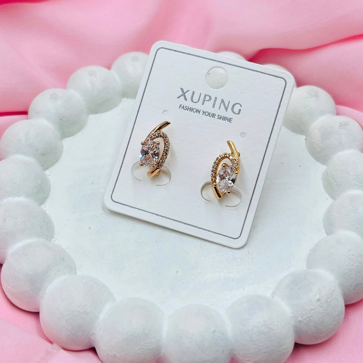 Stud hoop Earrings - XUPING