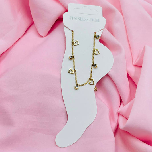 Heart Link Anklet