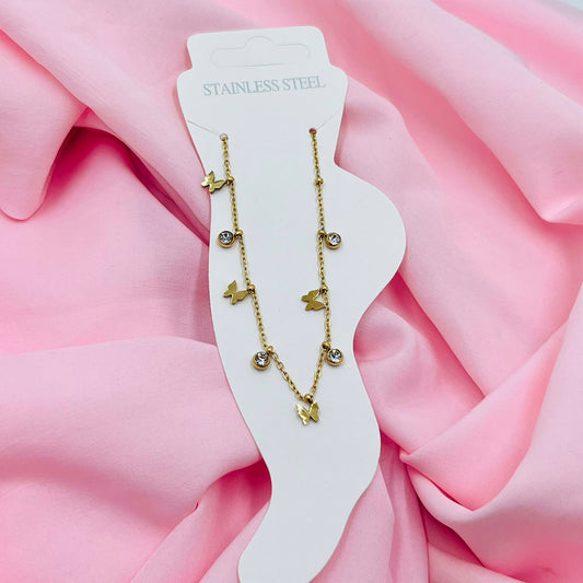 Butterfly Chain Anklet