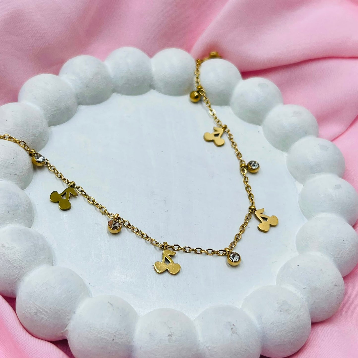 Cherry  Charm   Necklace