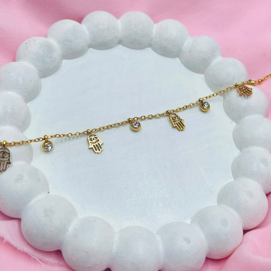 Solitaire  Charm Bracelet
