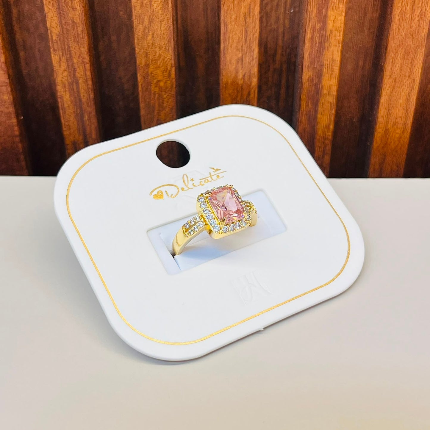 Pink Gemstone Ring