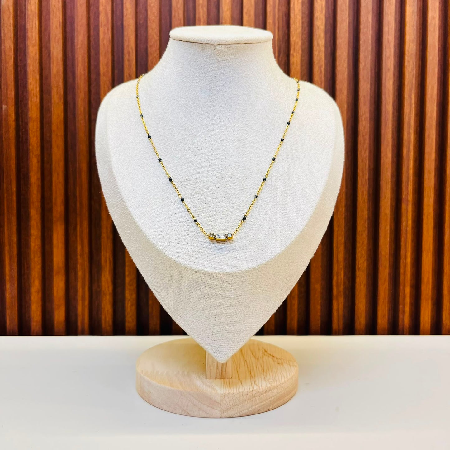 Golden Small Beads  Necklace