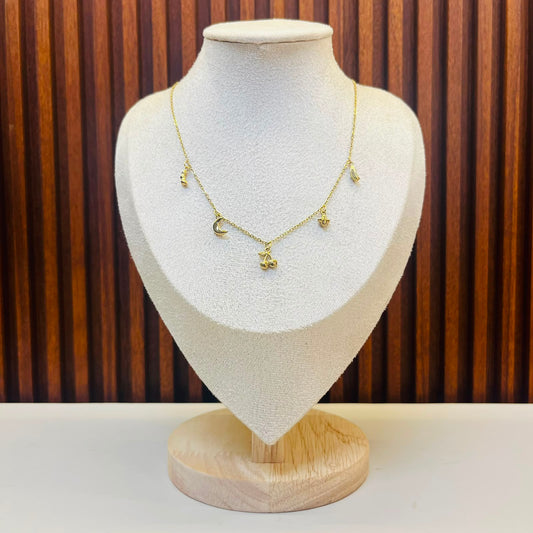 Minimal  Charm  Necklace