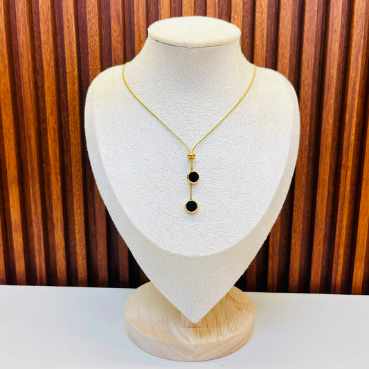 Gold  Black  Necklace
