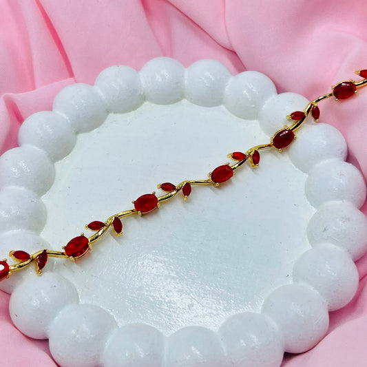 Golden Tulip Link Bracelet