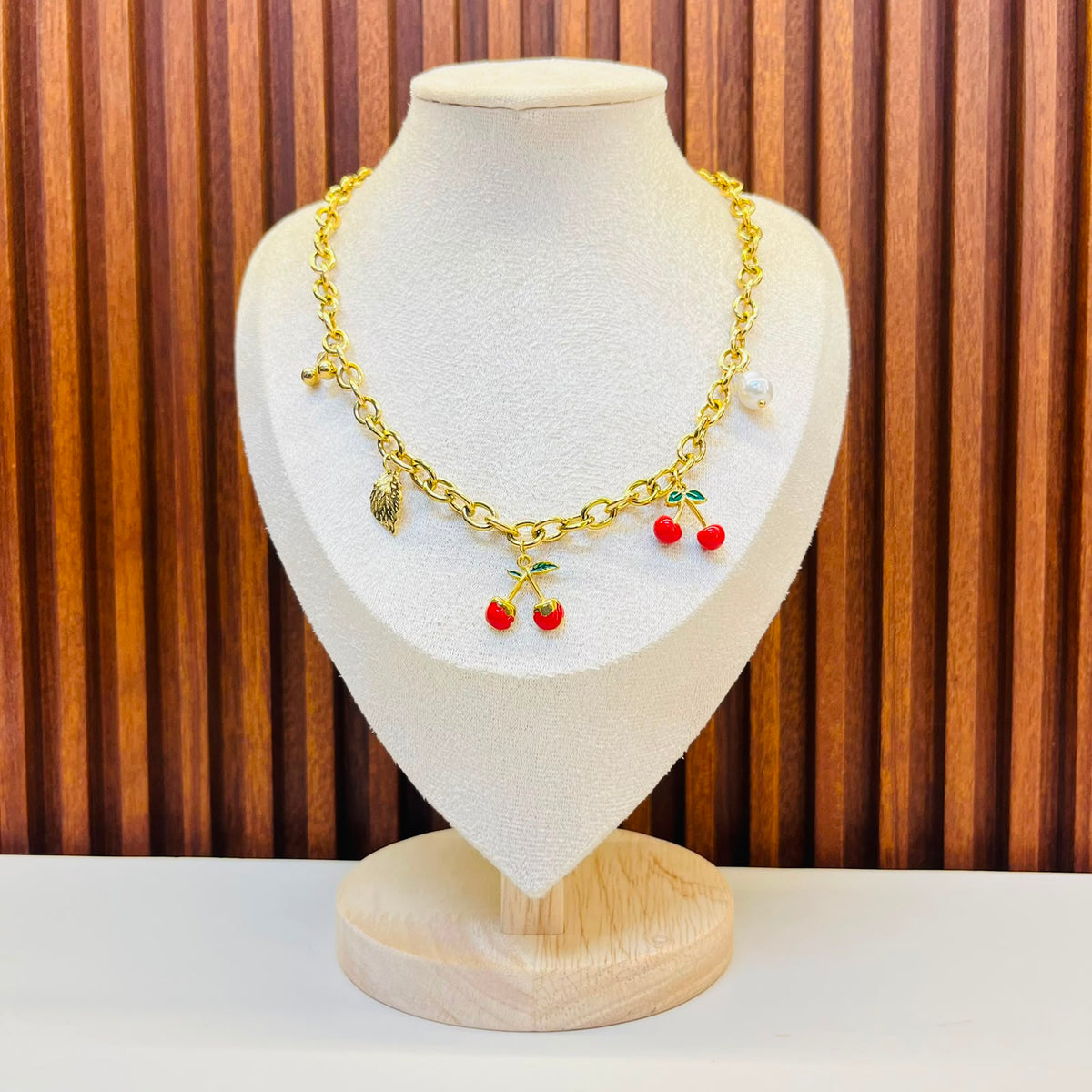 Gem Bloom Charm Necklace