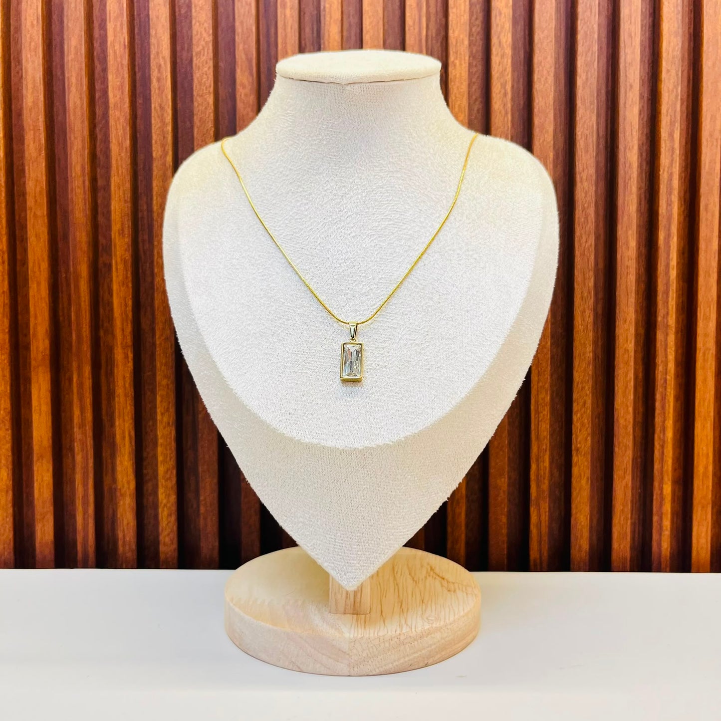 Double Curb  Necklace