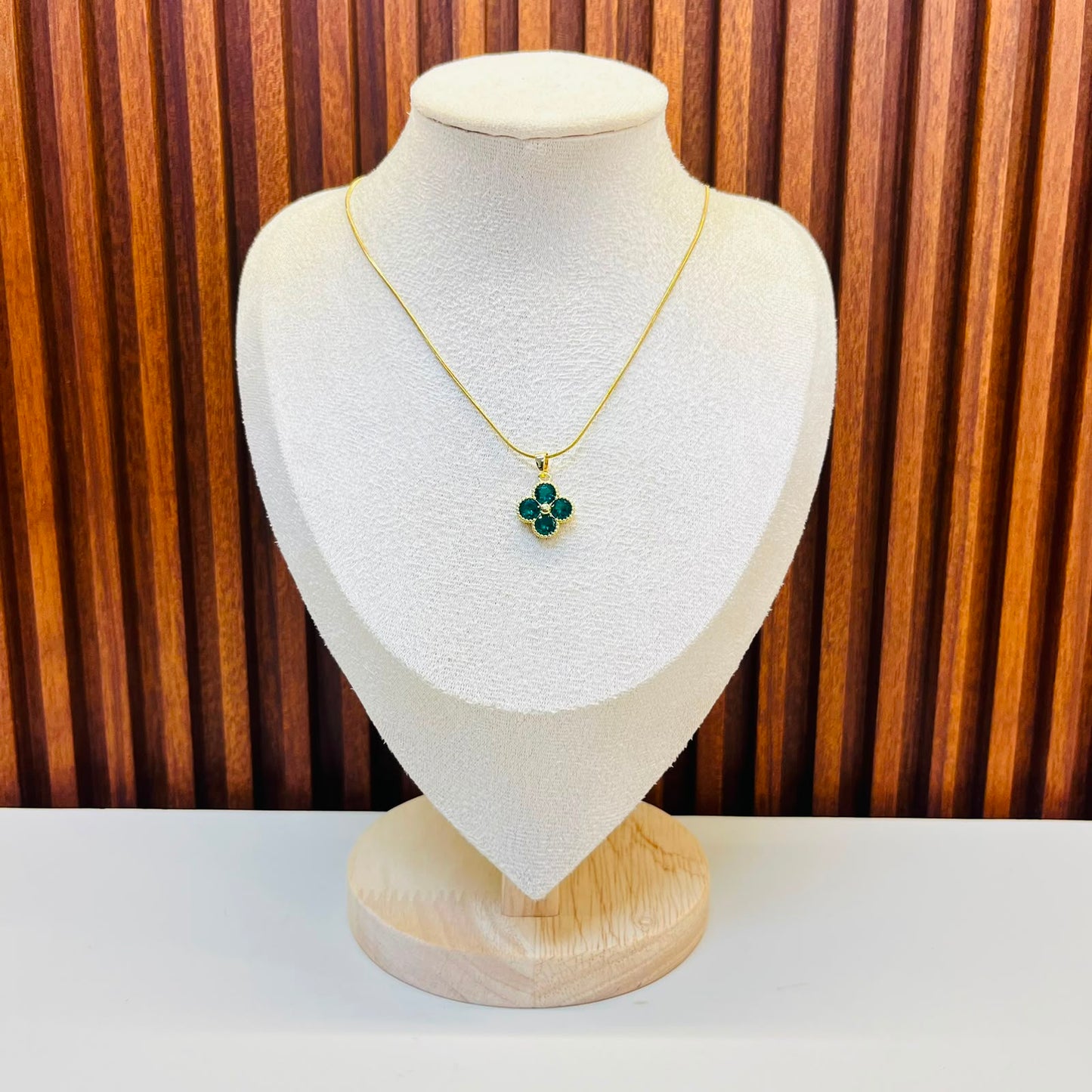 Green Inlay Necklace
